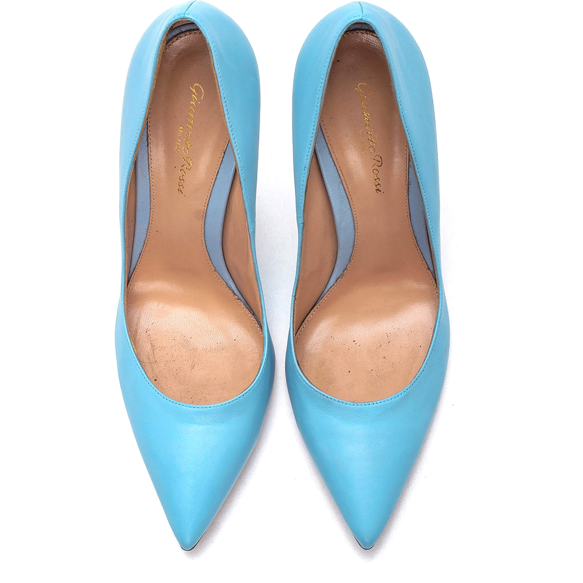 Gianvito Rossi - Blue Leather 105 Pumps  